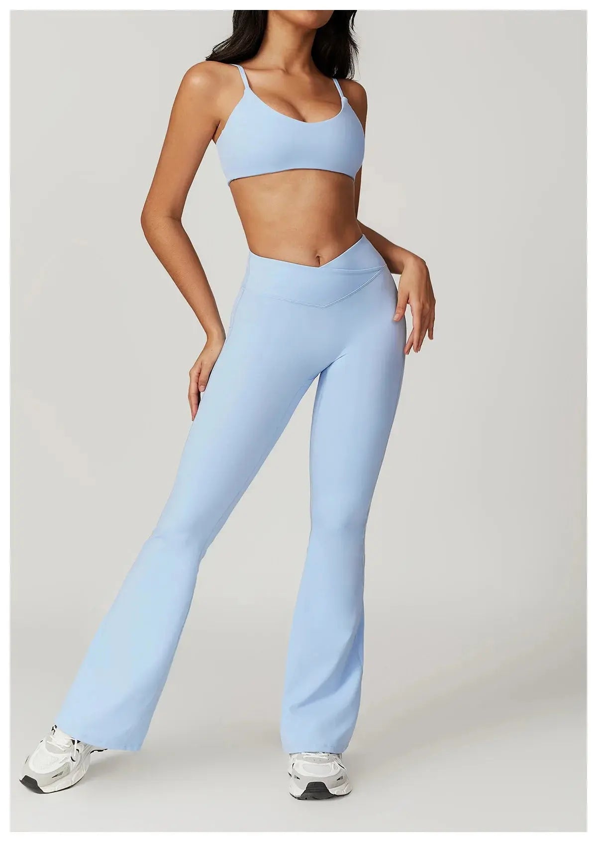 Flare Leggings Yoga Pants Women Bell-bottoms Yoga Tights High Waist Fitness Pants Stretch Gym Workout Sports Push Up Leggings luxecrown.co.uk