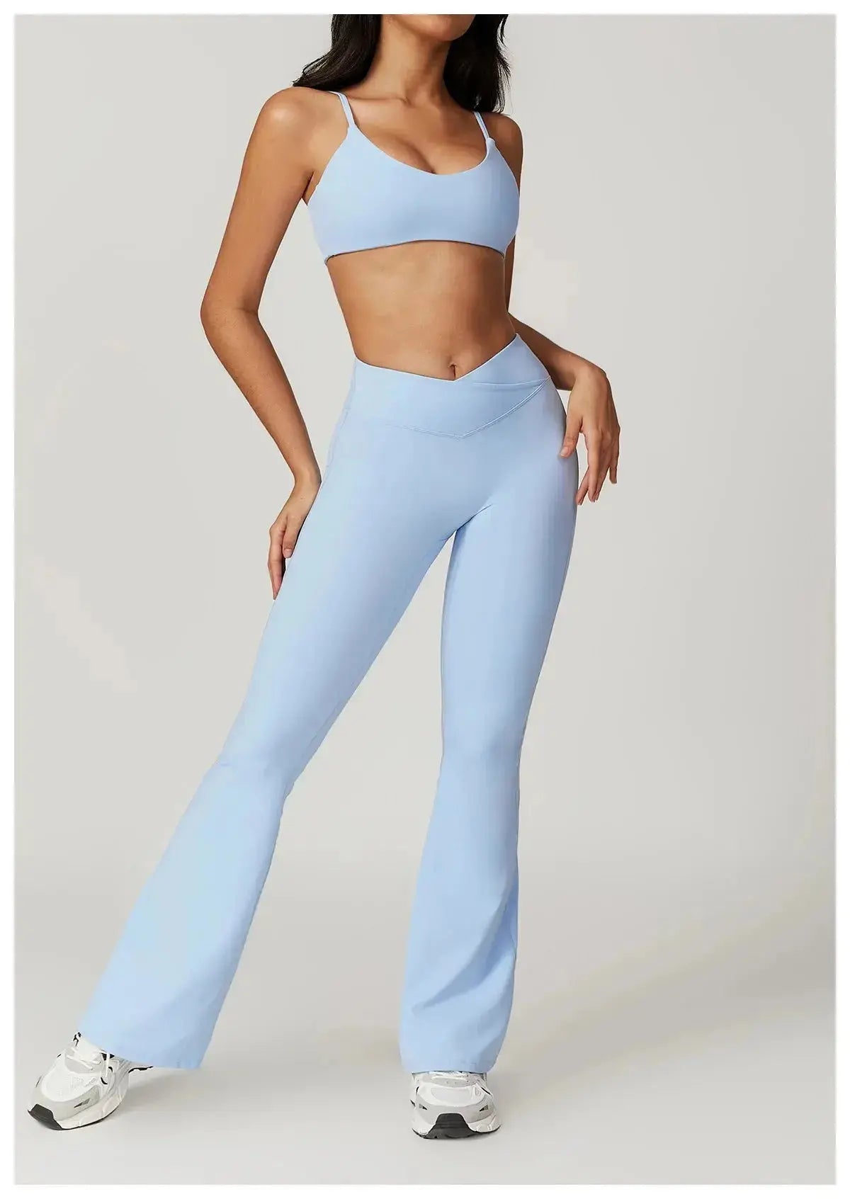 Flare Leggings Yoga Pants Women Bell-bottoms Yoga Tights High Waist Fitness Pants Stretch Gym Workout Sports Push Up Leggings luxecrown.co.uk