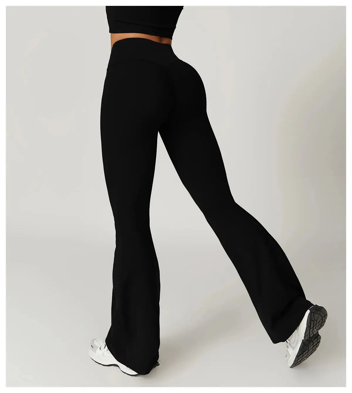 Flare Leggings Yoga Pants Women Bell-bottoms Yoga Tights High Waist Fitness Pants Stretch Gym Workout Sports Push Up Leggings luxecrown.co.uk