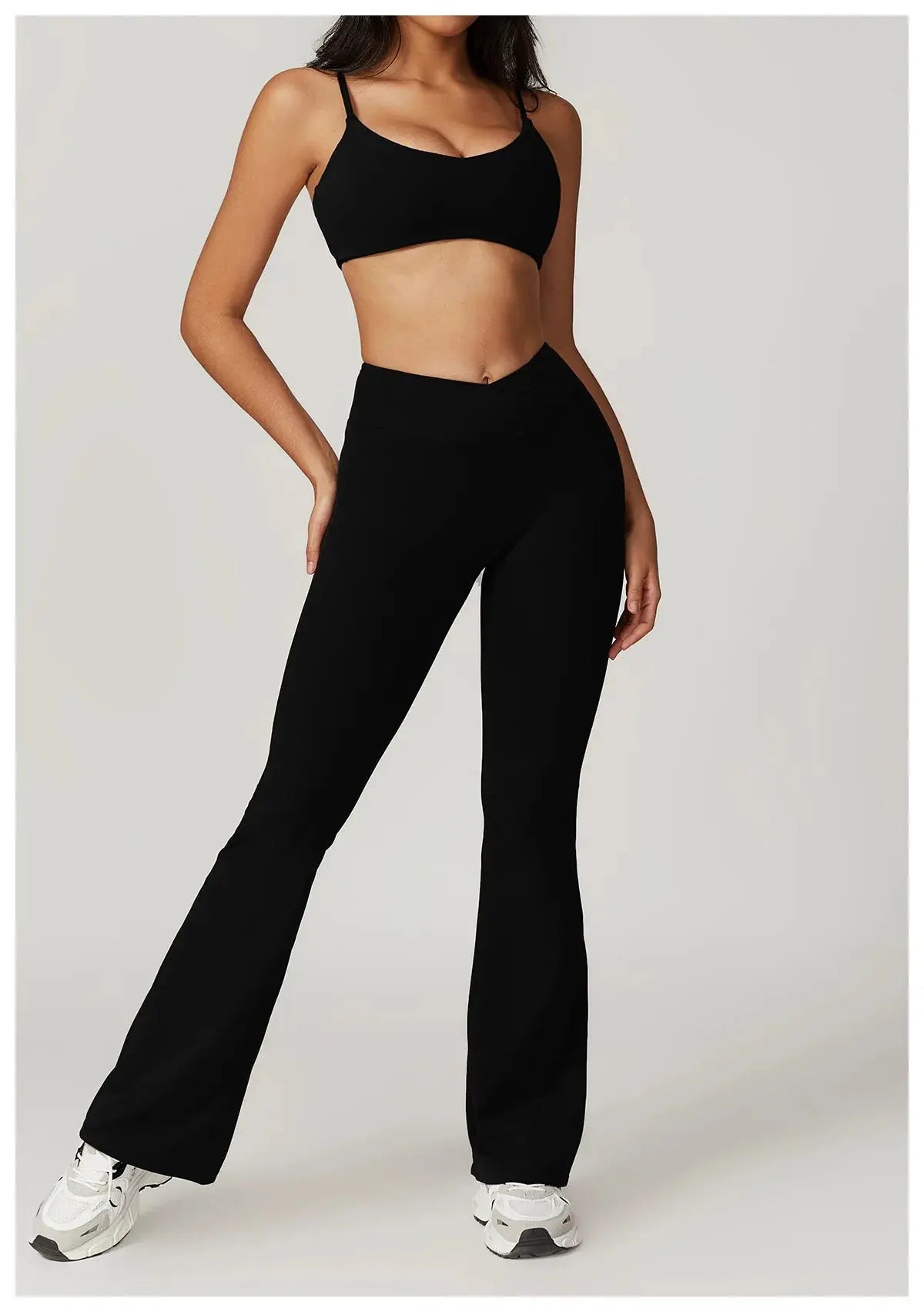 Flare Leggings Yoga Pants Women Bell-bottoms Yoga Tights High Waist Fitness Pants Stretch Gym Workout Sports Push Up Leggings luxecrown.co.uk