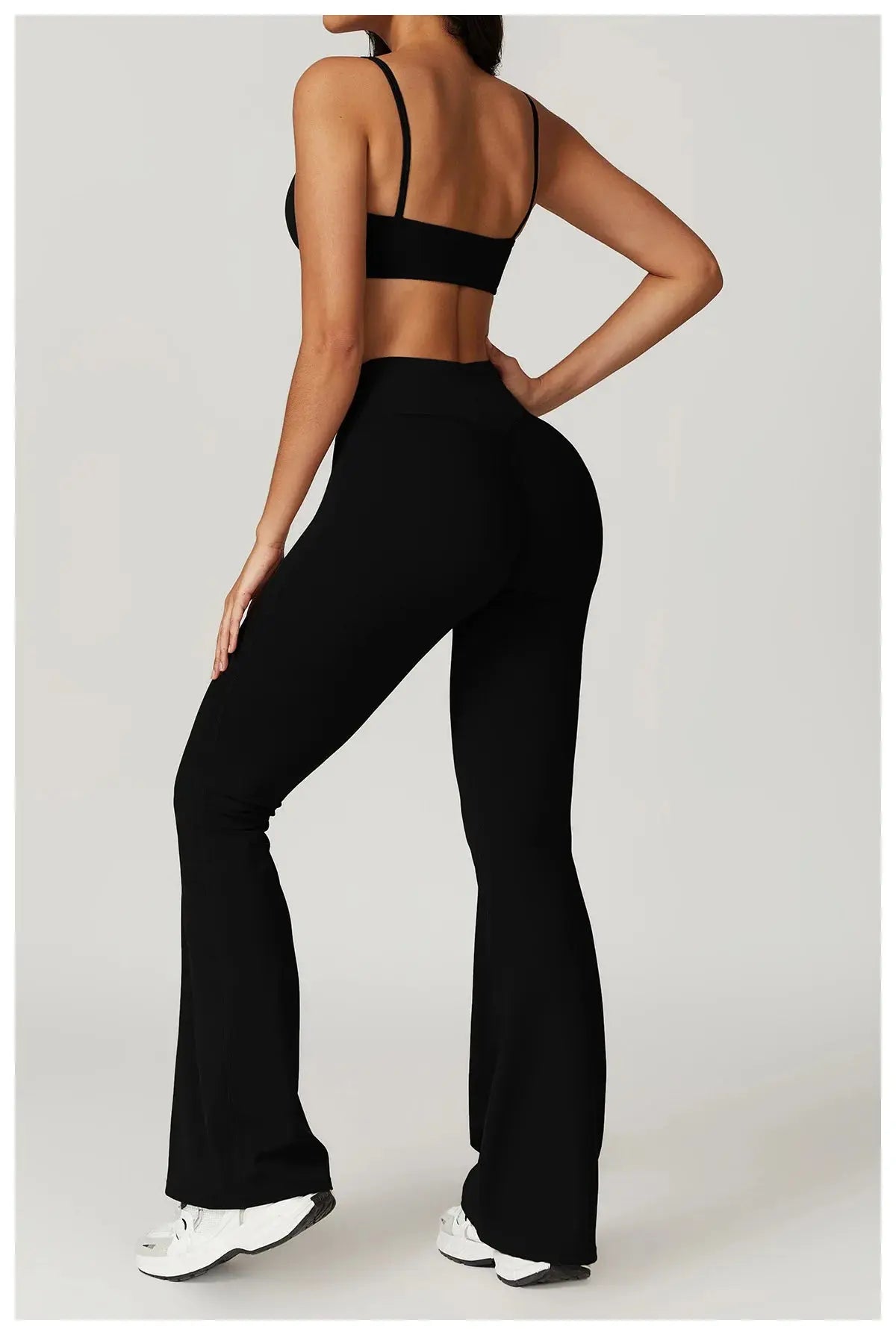 Flare Leggings Yoga Pants Women Bell-bottoms Yoga Tights High Waist Fitness Pants Stretch Gym Workout Sports Push Up Leggings luxecrown.co.uk