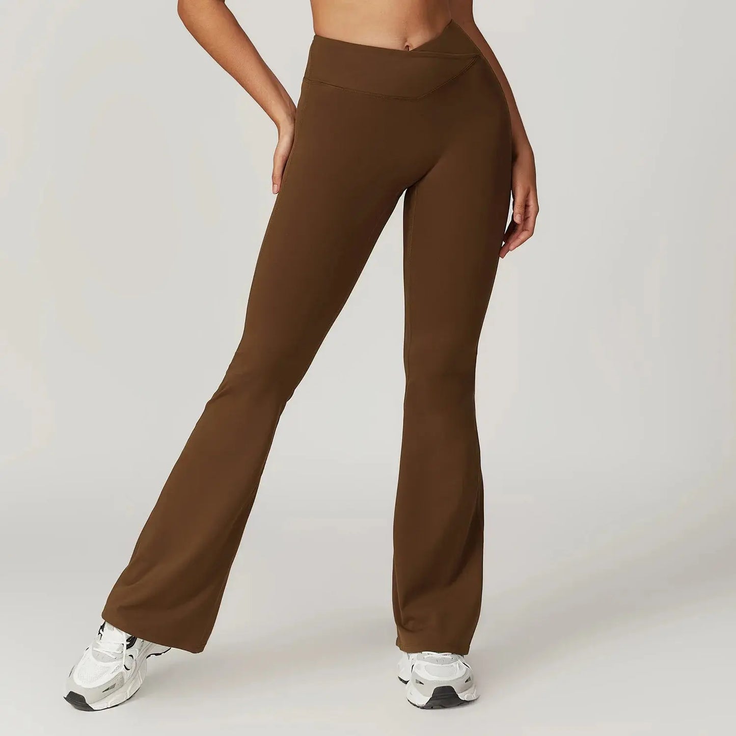 Flare Leggings Yoga Pants Women Bell-bottoms Yoga Tights High Waist Fitness Pants Stretch Gym Workout Sports Push Up Leggings luxecrown.co.uk