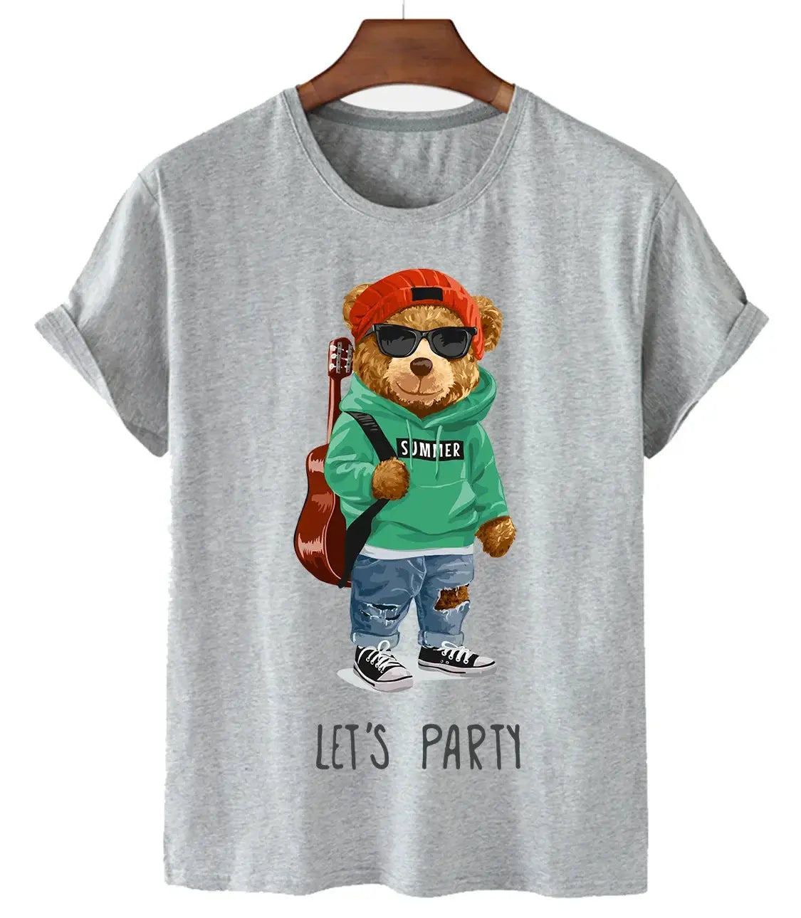 Funny Bear Print Tshirt Women Fashion Cartoon Harajuku Casual T-shirt Female Summer Short Sleeved Top Tees Unisex T Shirt luxecrown.co.uk