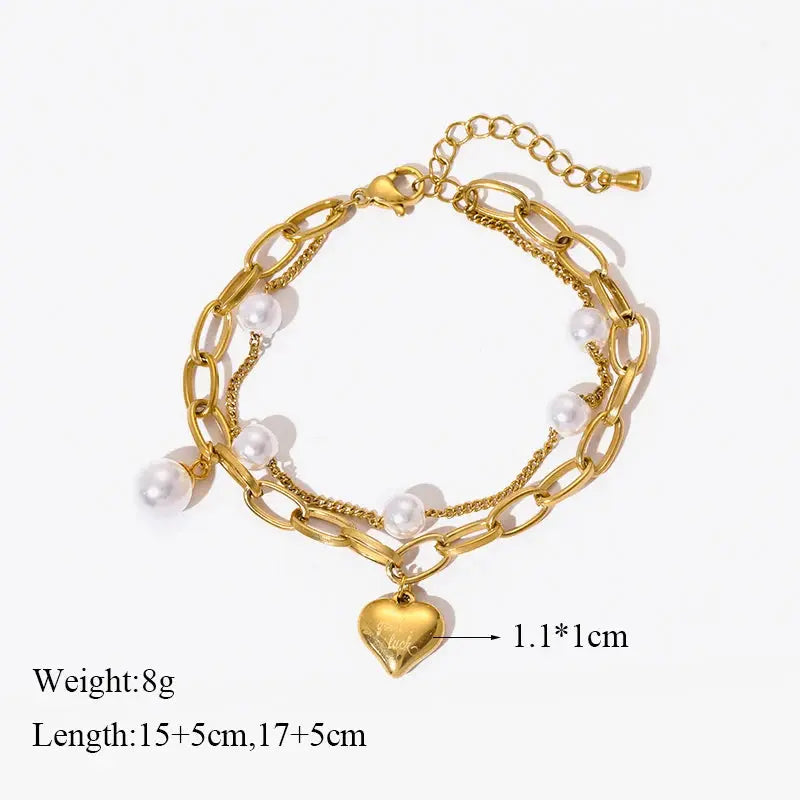 GANEMLY 316L Stainless Steel Tree of Life Bracelet For Women Fashion 18K Gold Plated Wrist Chain Waterproof Jewelry Lady Gift luxecrown.co.uk