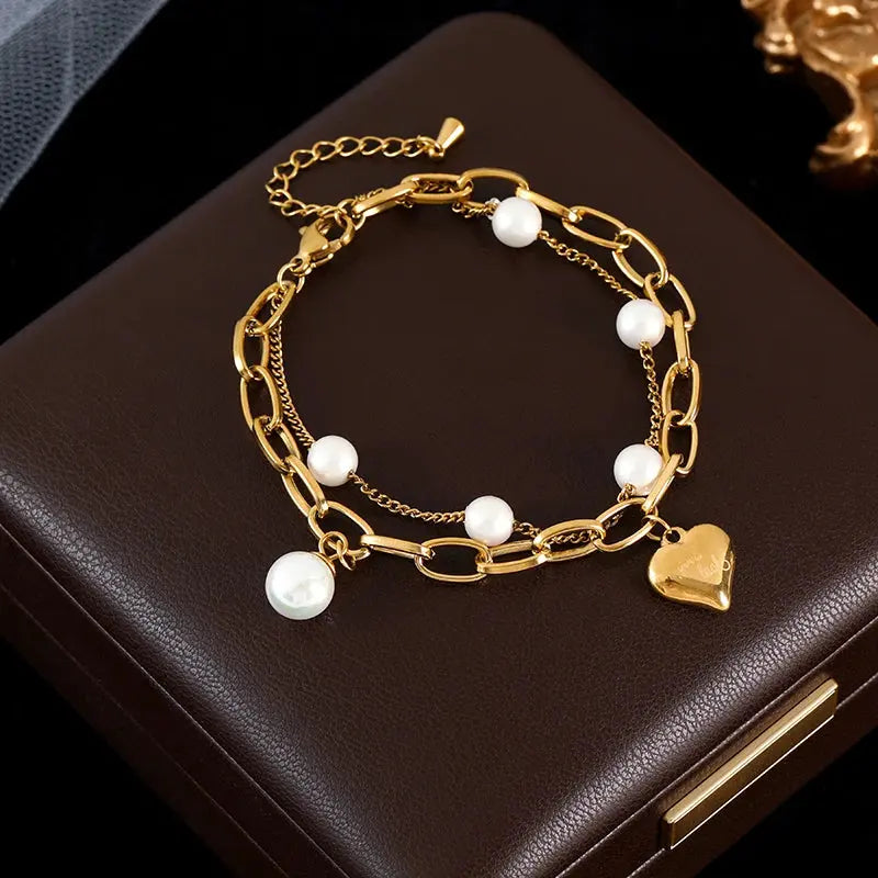 GANEMLY 316L Stainless Steel Tree of Life Bracelet For Women Fashion 18K Gold Plated Wrist Chain Waterproof Jewelry Lady Gift luxecrown.co.uk