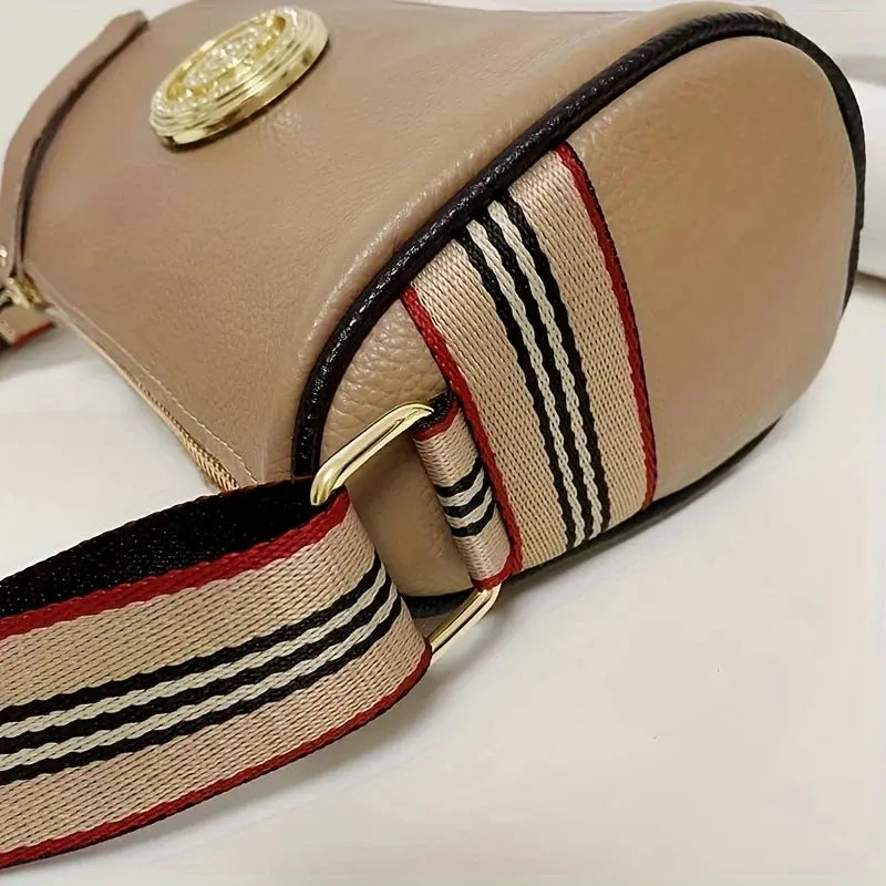 Genuine Leather Crossbody Bag, Stylish Black, Camel, Green Women's Trendy Handbag with Adjustable Strap, Waterproof Streetsharks
