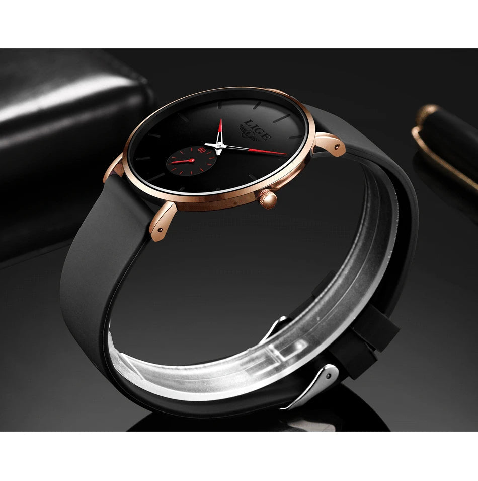 LIGE New Fashion Mens Watches Top Brand Luxury Sport Waterproof Simple Ultra-Thin Watches Men Quartz Clock Relogio Masculino+Box luxecrown.co.uk