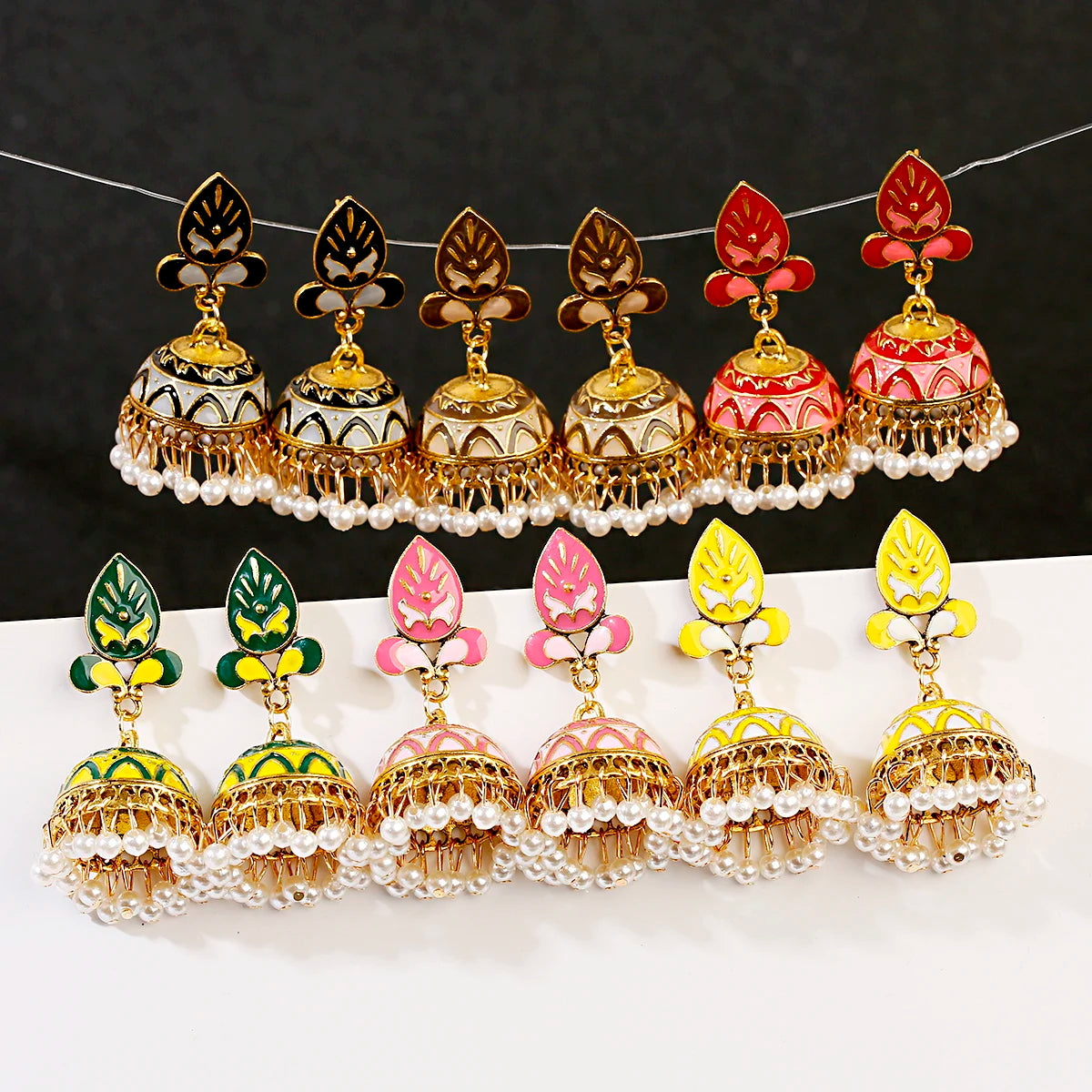 Pendientes Piercing Indian Jewelry Jhumka Charms Earrings For Women Accessories kolczyki Stud Earring Trendy Wedding Ear rings Streetsharks