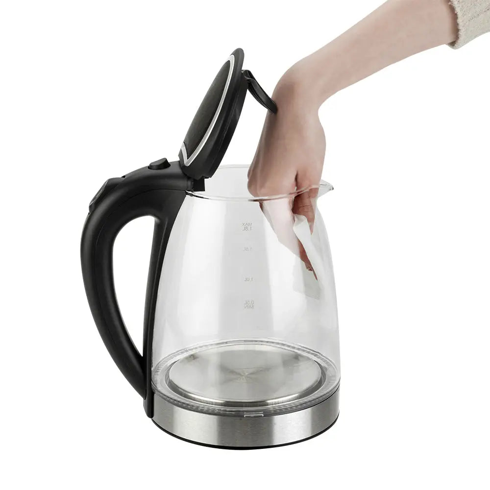 HD-1857-A 220V 2000W 1.8L Electric Glass Kettle UK Plug aee17d-2