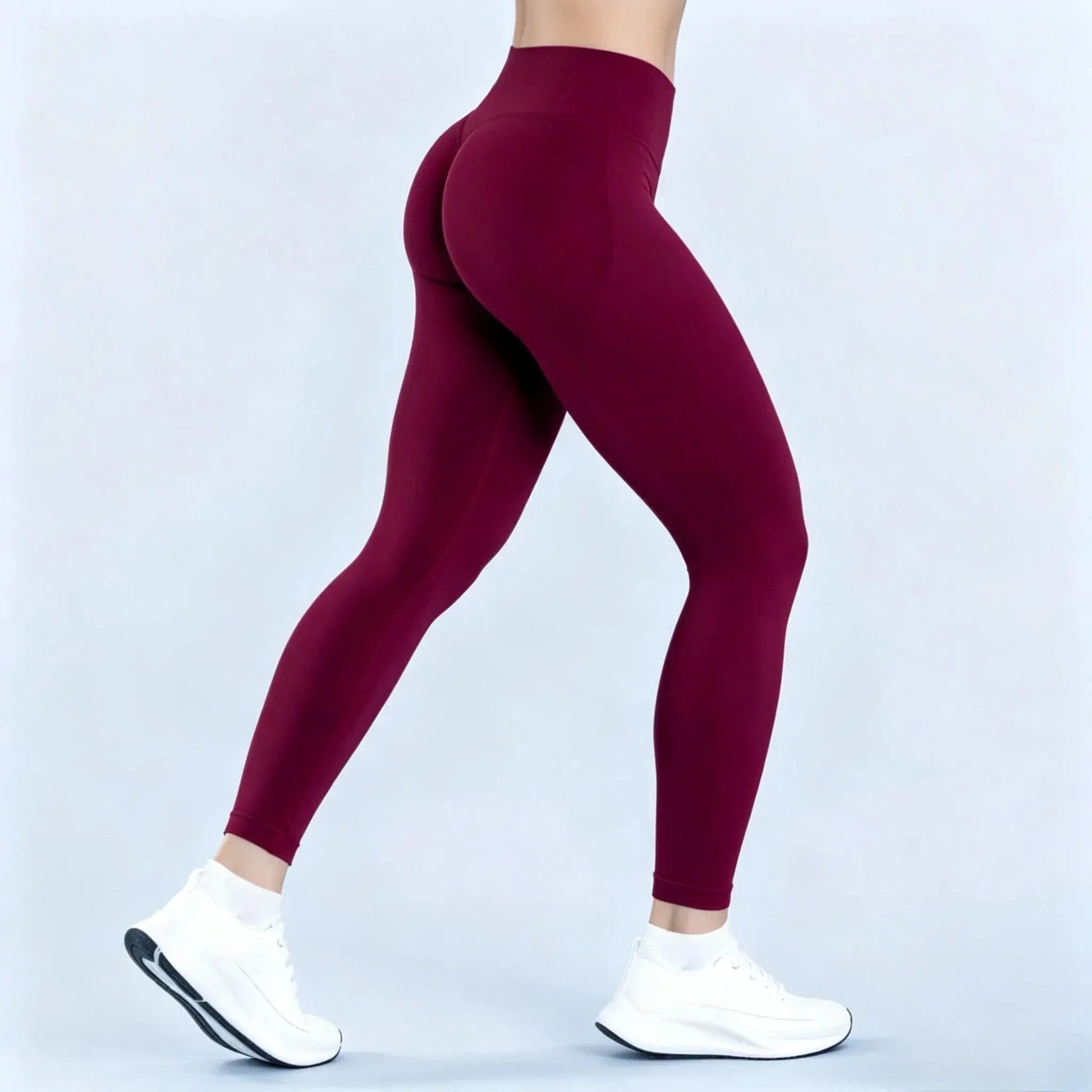 HISTELLO Impact Leggings Women Seamless Sports Yoga Pants Low Ribbed Band Gym Tights Fitness Workout Scrunch Butt Leggings luxecrown.co.uk