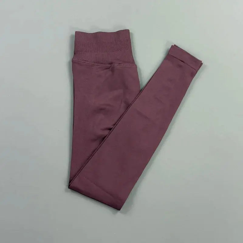 HISTELLO Impact Leggings Women Seamless Sports Yoga Pants Low Ribbed Band Gym Tights Fitness Workout Scrunch Butt Leggings luxecrown.co.uk