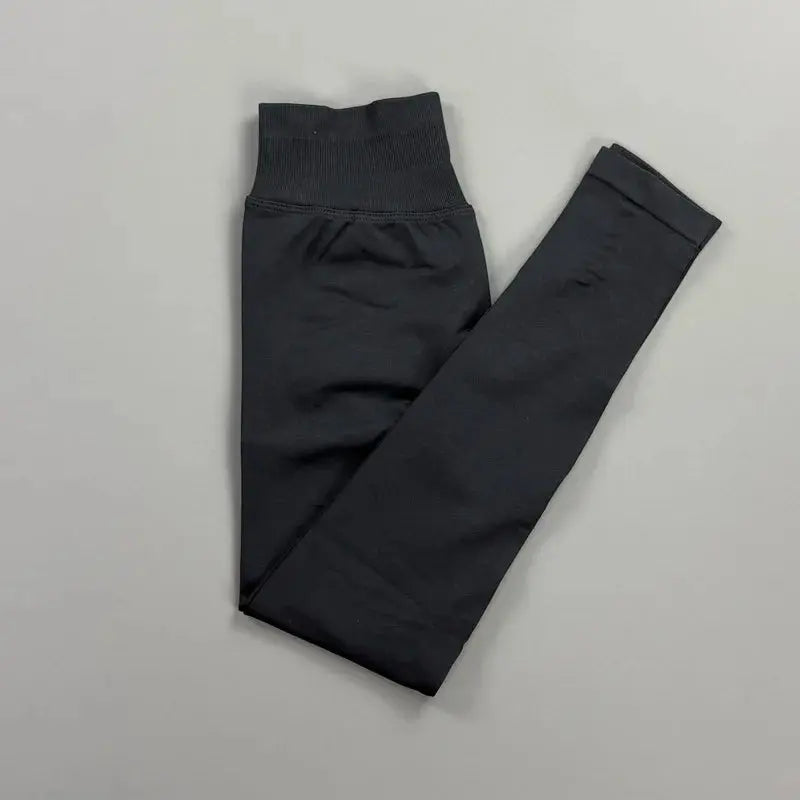 HISTELLO Impact Leggings Women Seamless Sports Yoga Pants Low Ribbed Band Gym Tights Fitness Workout Scrunch Butt Leggings luxecrown.co.uk