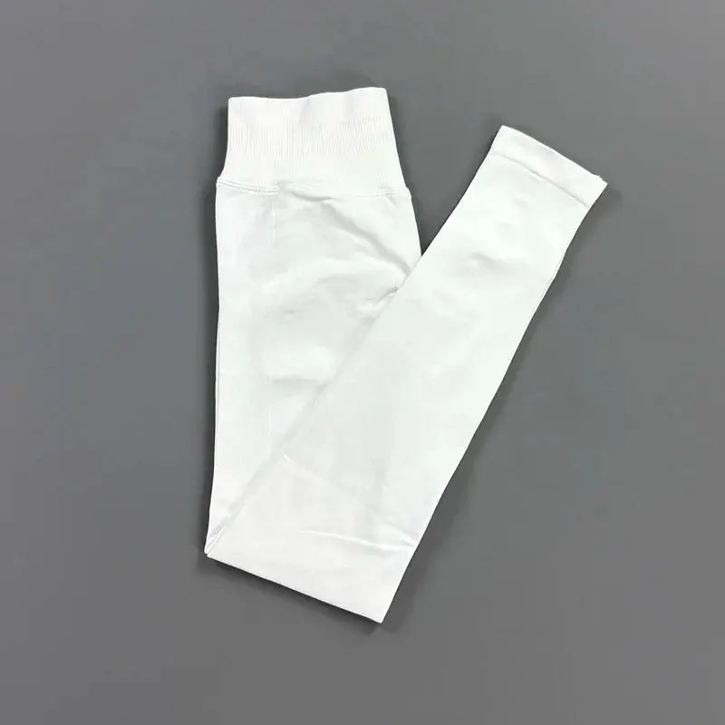 HISTELLO Impact Leggings Women Seamless Sports Yoga Pants Low Ribbed Band Gym Tights Fitness Workout Scrunch Butt Leggings luxecrown.co.uk