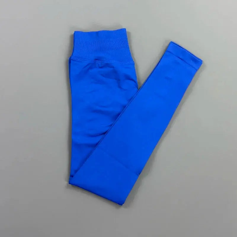 HISTELLO Impact Leggings Women Seamless Sports Yoga Pants Low Ribbed Band Gym Tights Fitness Workout Scrunch Butt Leggings luxecrown.co.uk