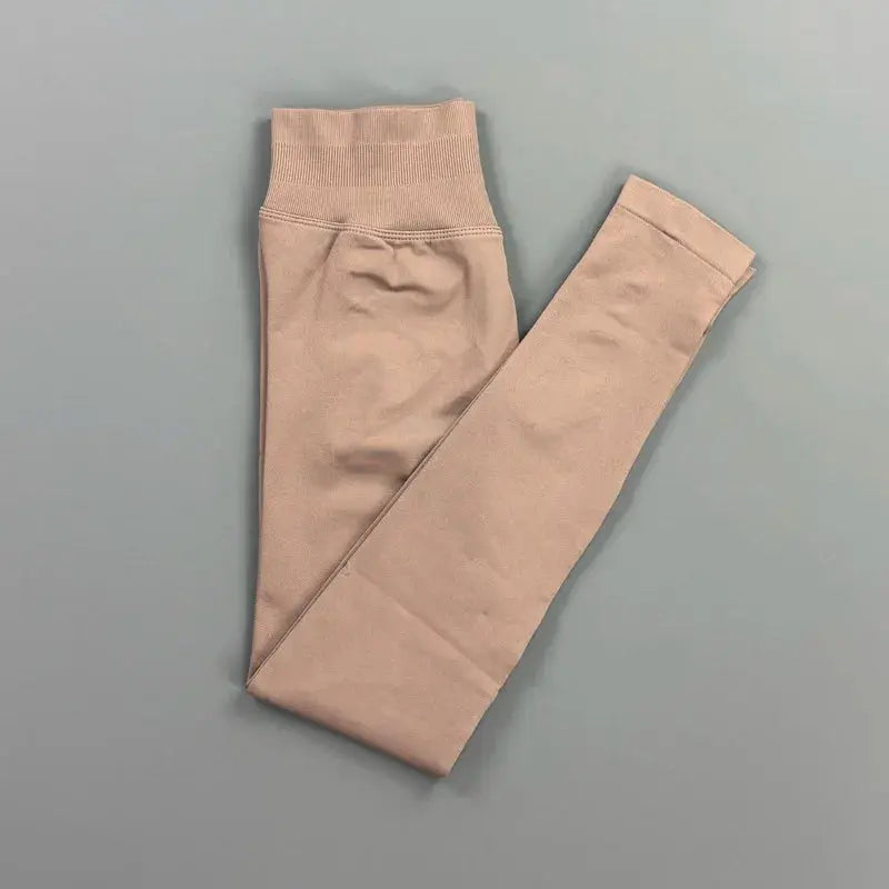HISTELLO Impact Leggings Women Seamless Sports Yoga Pants Low Ribbed Band Gym Tights Fitness Workout Scrunch Butt Leggings luxecrown.co.uk