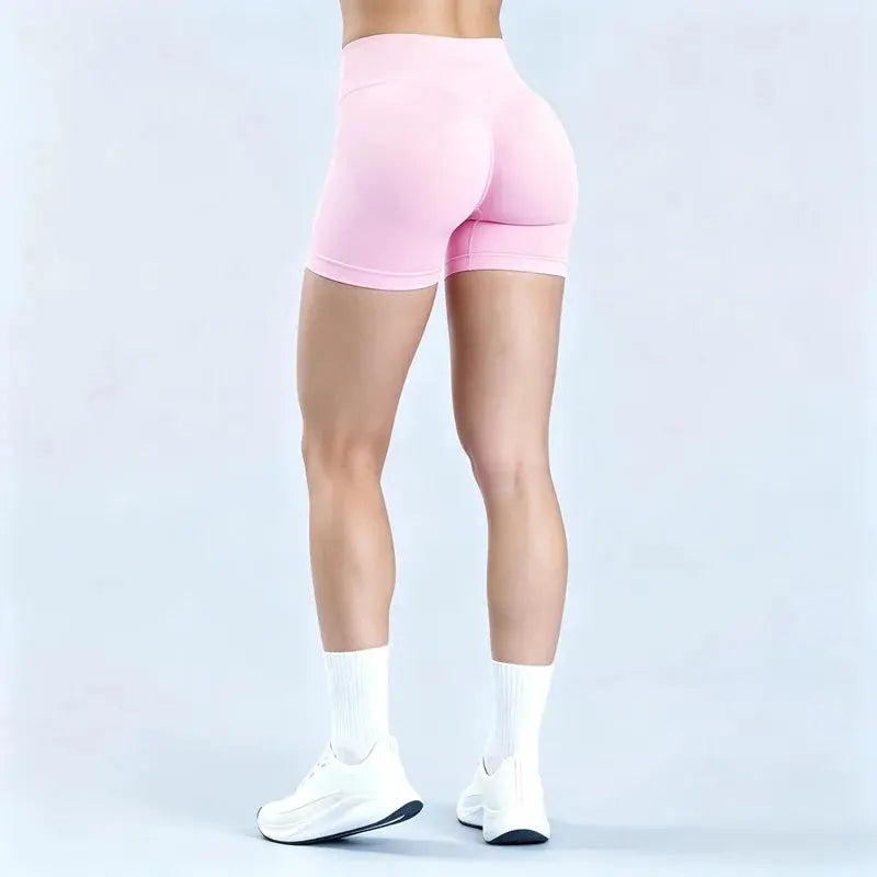 HISTELLO Impact Shorts 4.5" Women Fitness Sports Biker Shorts Low Waist Gym Short Workout Scrunch Butt Yoga Seamless Leggings luxecrown.co.uk