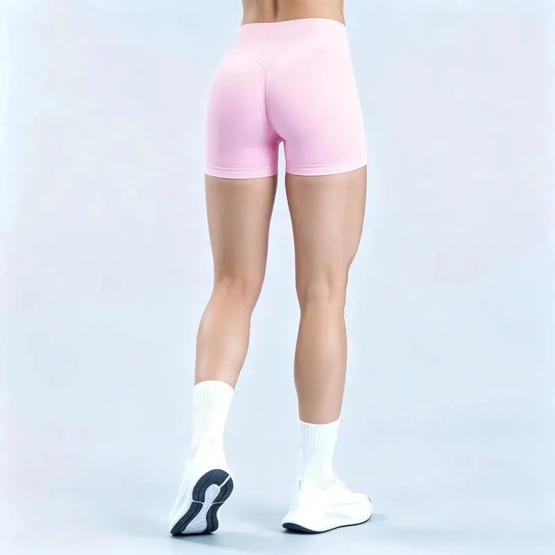 HISTELLO Impact Shorts 4.5" Women Fitness Sports Biker Shorts Low Waist Gym Short Workout Scrunch Butt Yoga Seamless Leggings luxecrown.co.uk