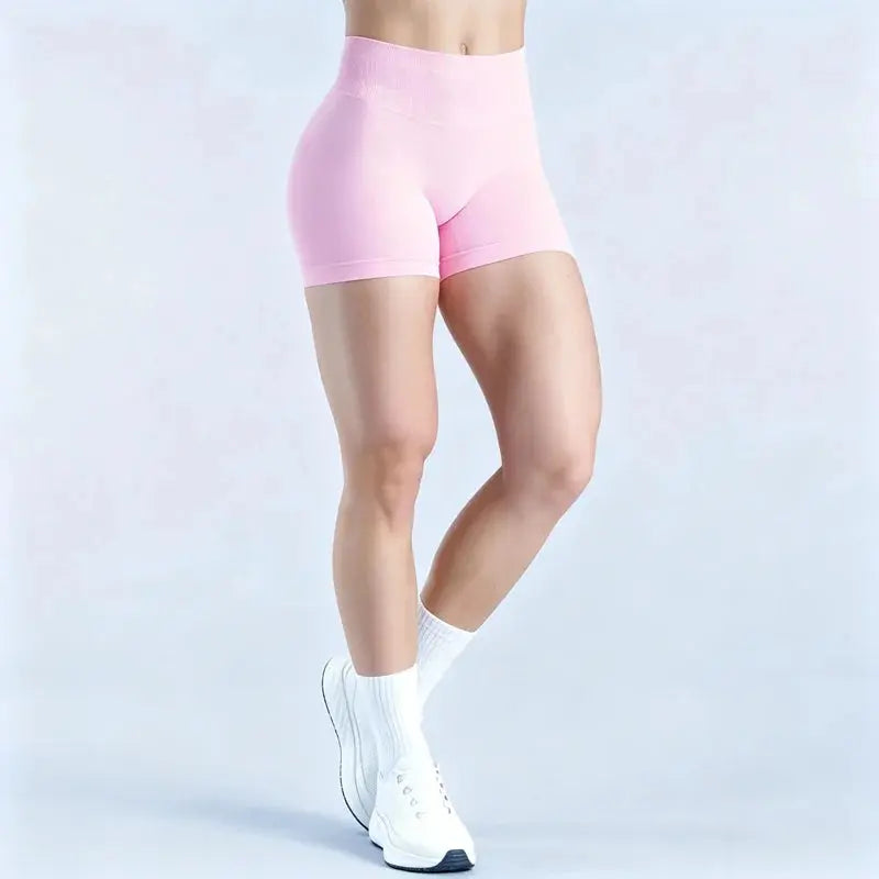 HISTELLO Impact Shorts 4.5" Women Fitness Sports Biker Shorts Low Waist Gym Short Workout Scrunch Butt Yoga Seamless Leggings luxecrown.co.uk