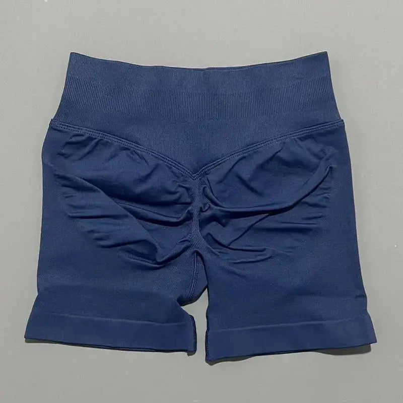 HISTELLO Impact Shorts 4.5" Women Fitness Sports Biker Shorts Low Waist Gym Short Workout Scrunch Butt Yoga Seamless Leggings luxecrown.co.uk