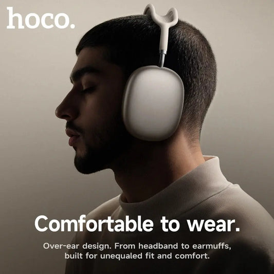 HOCO W65 New Bluetooth 5.4 Headphone Over Ear Big Earphones Hifi Audio Music Sport Gaming Headsets for Iphone Android With Mic luxecrown.co.uk