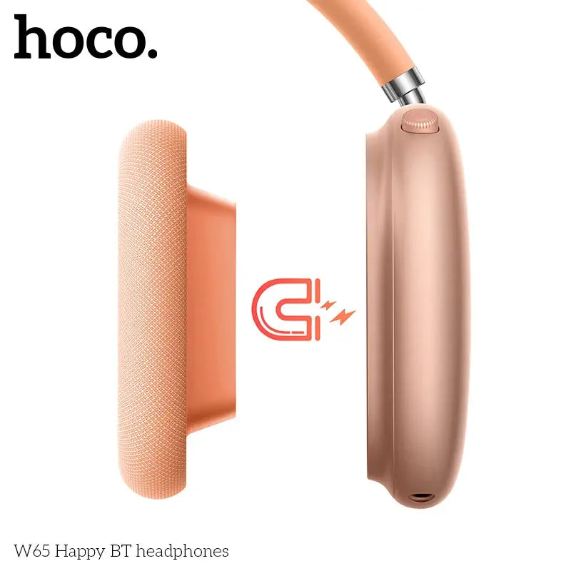 HOCO W65 New Bluetooth 5.4 Headphone Over Ear Big Earphones Hifi Audio Music Sport Gaming Headsets for Iphone Android With Mic luxecrown.co.uk