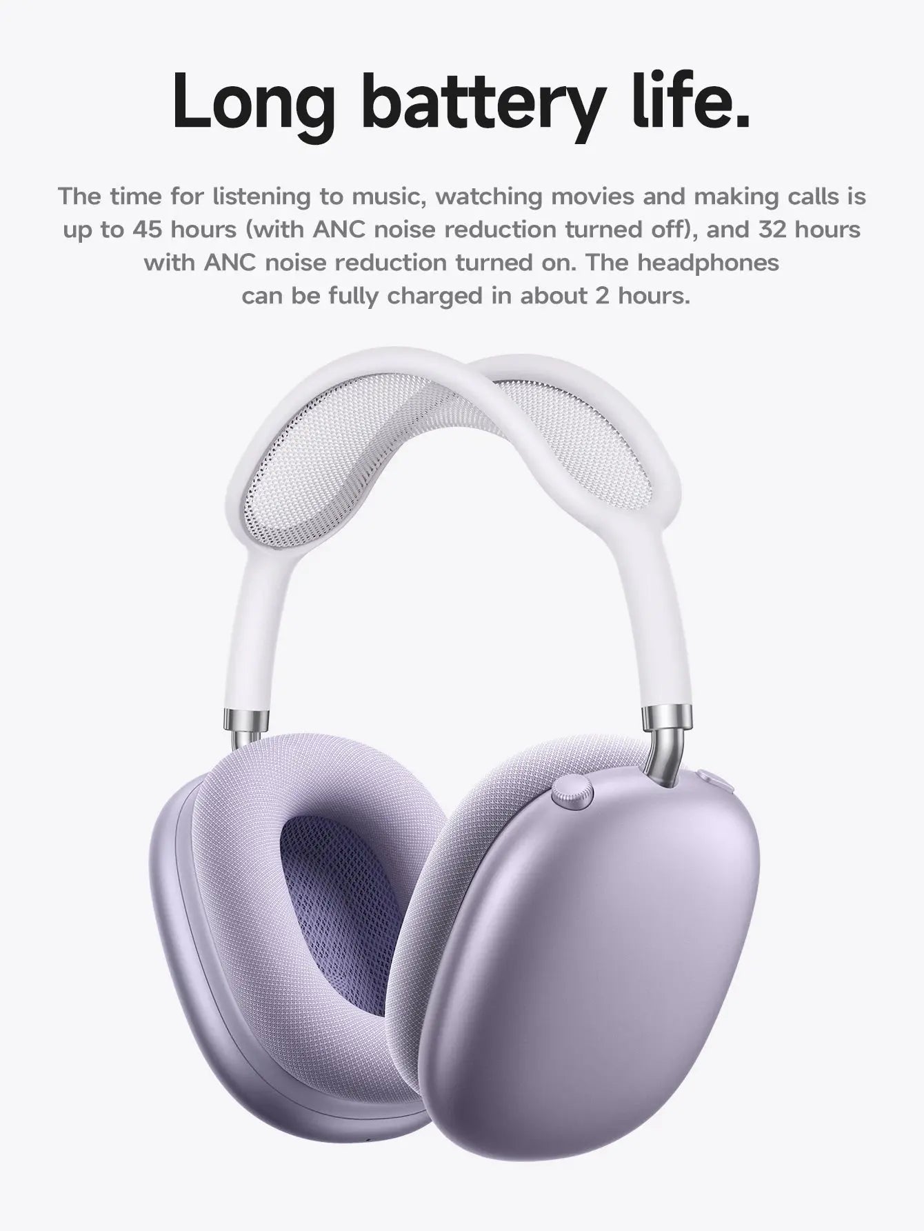 HOCO W65 Plus: Over-Ear ANC Headphones, AirPods Max Style luxecrown.co.uk