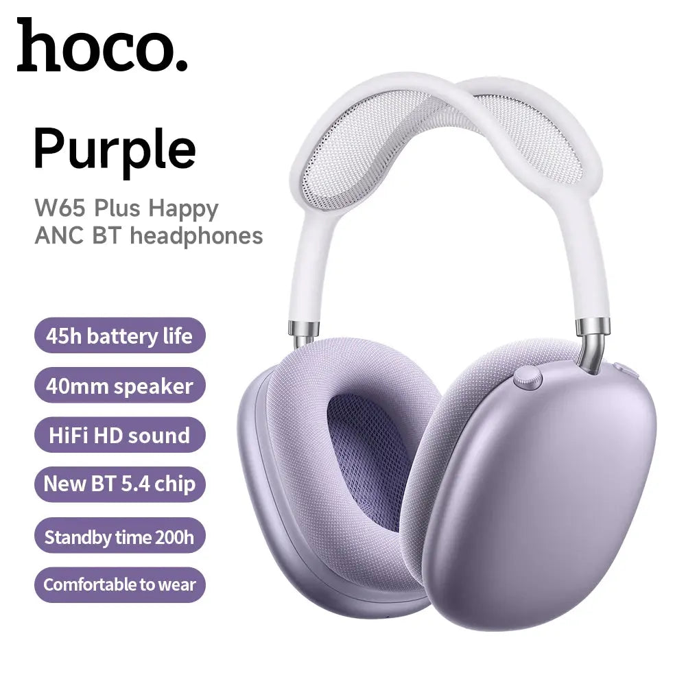 HOCO W65 Plus: Over-Ear ANC Headphones, AirPods Max Style luxecrown.co.uk