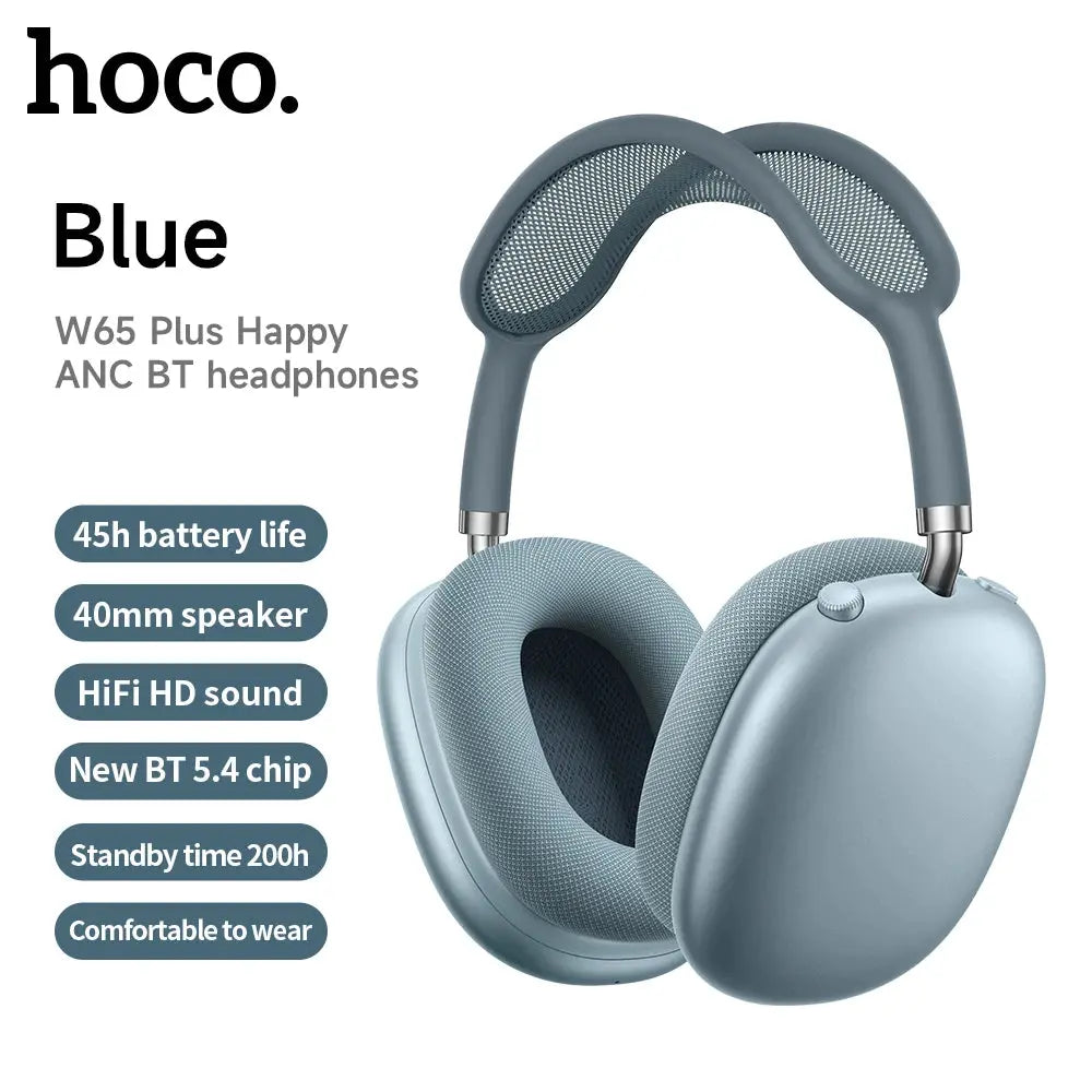 HOCO W65 Plus: Over-Ear ANC Headphones, AirPods Max Style luxecrown.co.uk