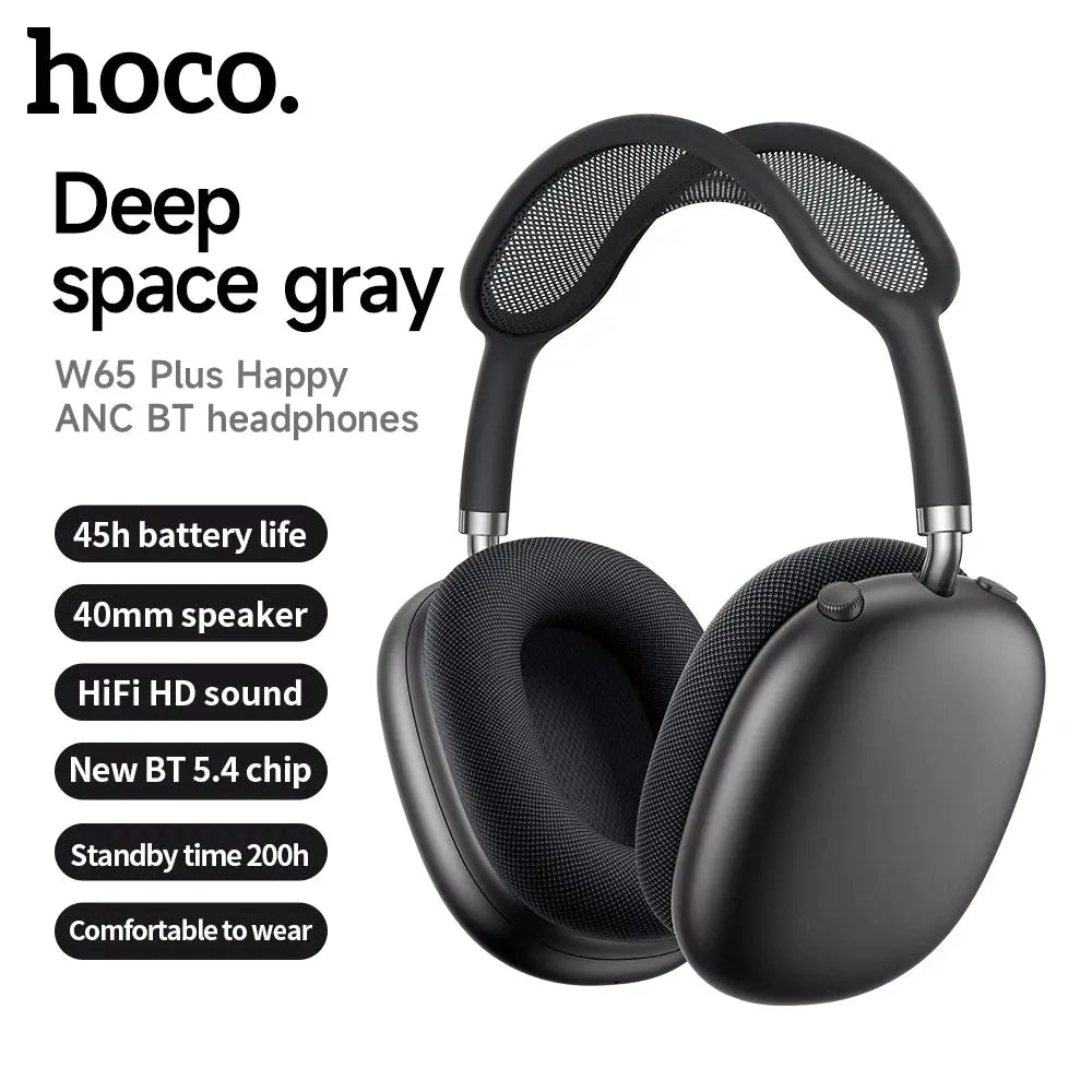 HOCO W65 Plus: Over-Ear ANC Headphones, AirPods Max Style luxecrown.co.uk