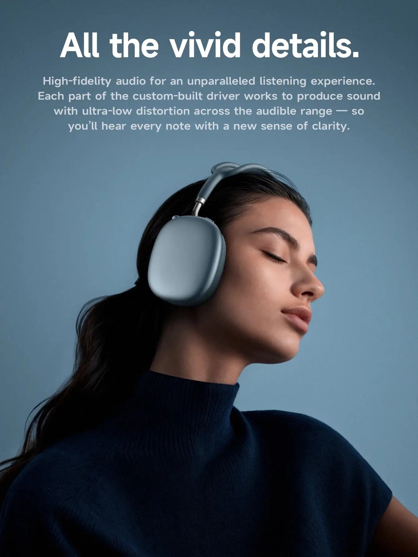 HOCO W65 Plus: Over-Ear ANC Headphones, AirPods Max Style luxecrown.co.uk
