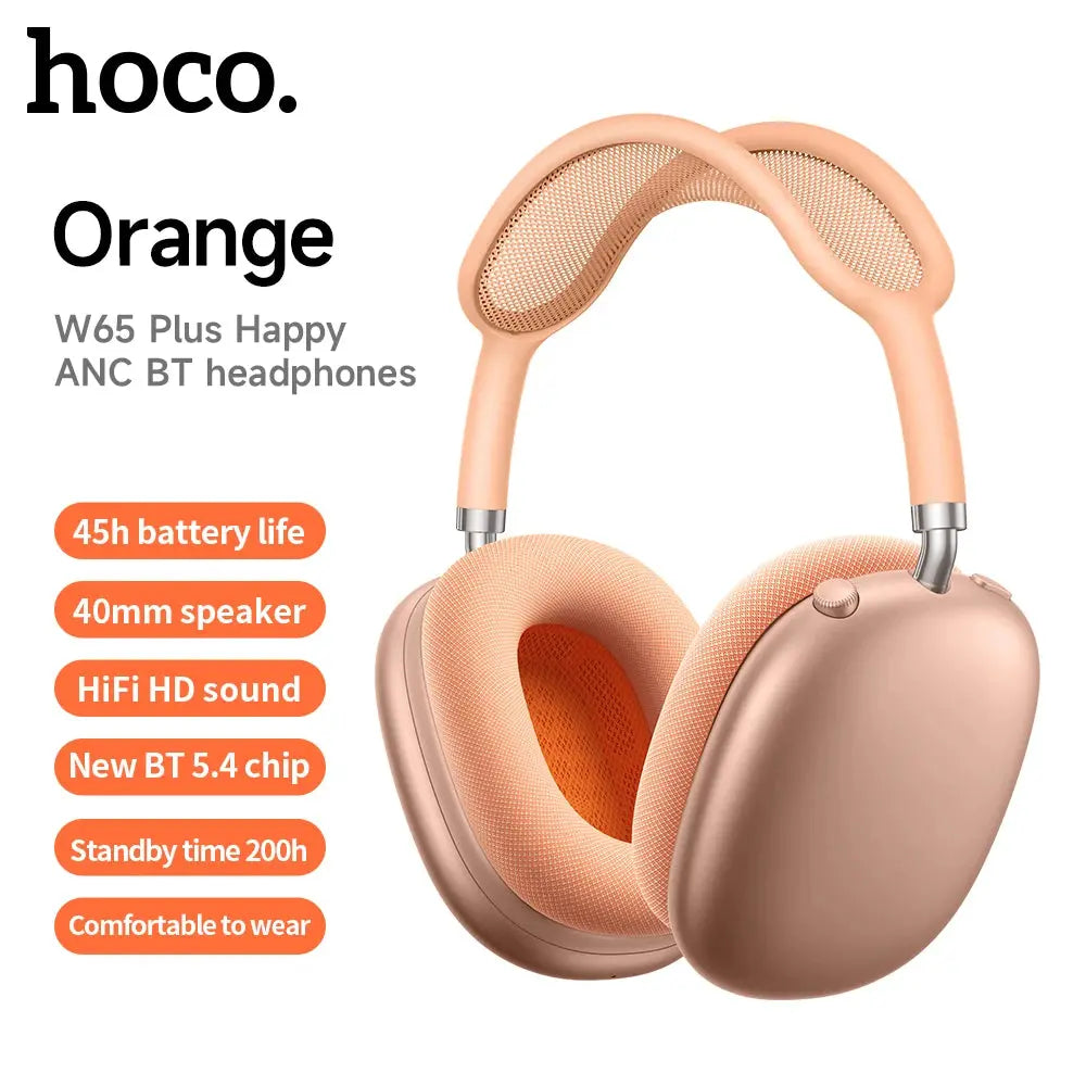 HOCO W65 Plus: Over-Ear ANC Headphones, AirPods Max Style luxecrown.co.uk
