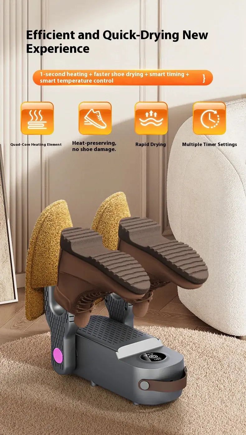 HOMEFISH Automatic Timing Shoe Dryer Deodorizing Household Shoe Drying Device New Model for Footwear Care luxecrown.co.uk