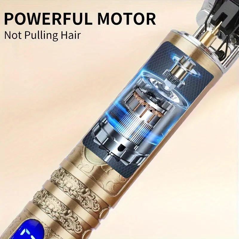 Hair Clipper Beard Trimmer For Men, Electric Cordless Hair Clipper With LCD Screen, Precise T-Blade Trimmer, USB Rechargeable Grooming Kit, Electric Shaver Hair Clipper With Guide Comb DT Streetsharks