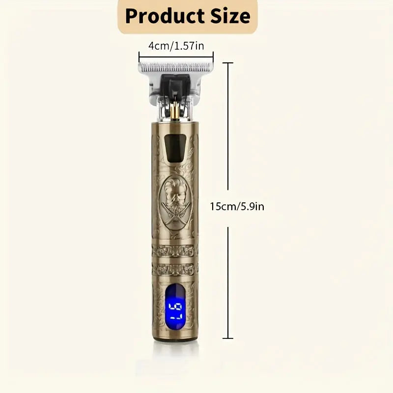 Hair Clipper Beard Trimmer For Men, Electric Cordless Hair Clipper With LCD Screen, Precise T-Blade Trimmer, USB Rechargeable Grooming Kit, Electric Shaver Hair Clipper With Guide Comb DT Streetsharks