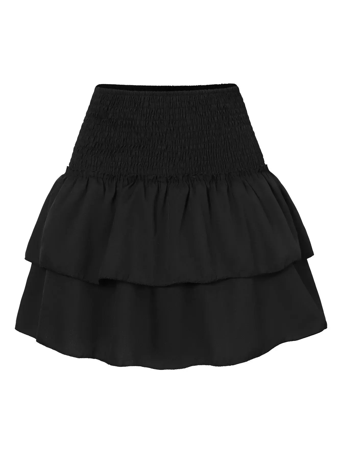 Harajuku Women's Half Length Pleated Skirt Ruffled Edge Printed Fashionable Floral High Waist Short Skirts For Women 12 Colors -  Streetsharks