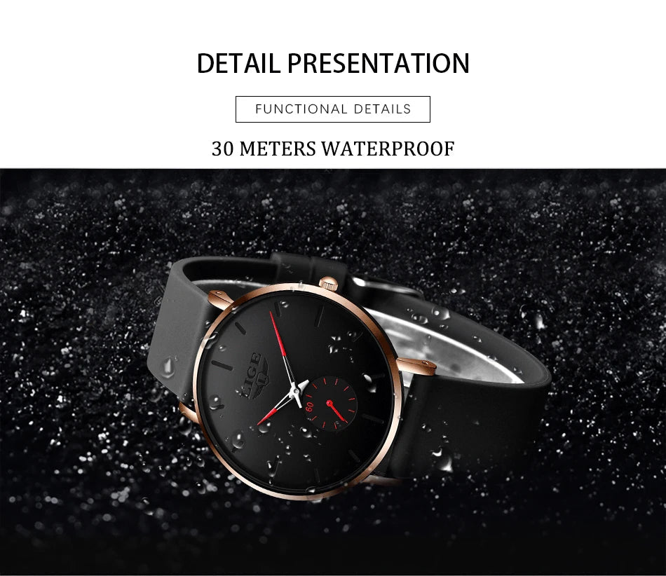 LIGE New Fashion Mens Watches Top Brand Luxury Sport Waterproof Simple Ultra-Thin Watches Men Quartz Clock Relogio Masculino+Box luxecrown.co.uk