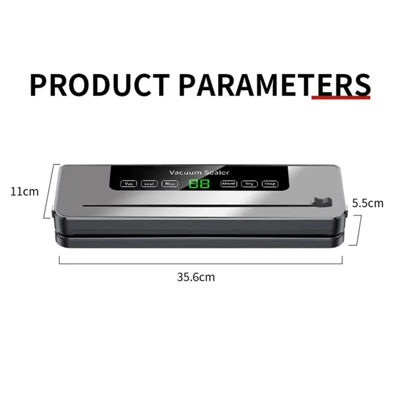 High Quality Professional Home Kitchen Vacuum Sealer Machine Easy Use with Cutter Hot Sale for Household RV Battery Power Source luxecrown.co.uk