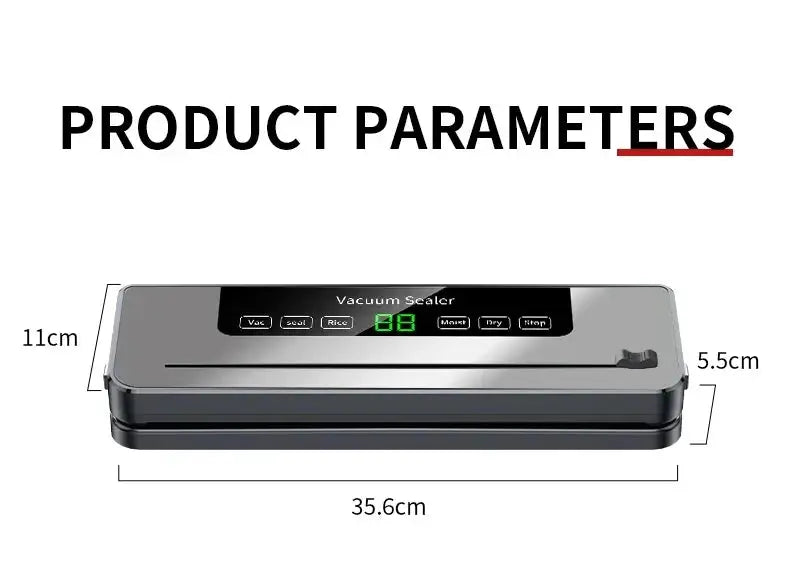 High Quality Professional Home Kitchen Vacuum Sealer Machine Easy Use with Cutter Hot Sale for Household RV Battery Power Source luxecrown.co.uk