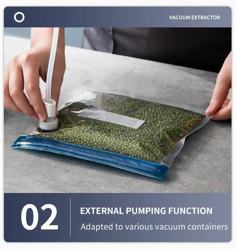 High Quality Professional Home Kitchen Vacuum Sealer Machine Easy Use with Cutter Hot Sale for Household RV Battery Power Source luxecrown.co.uk