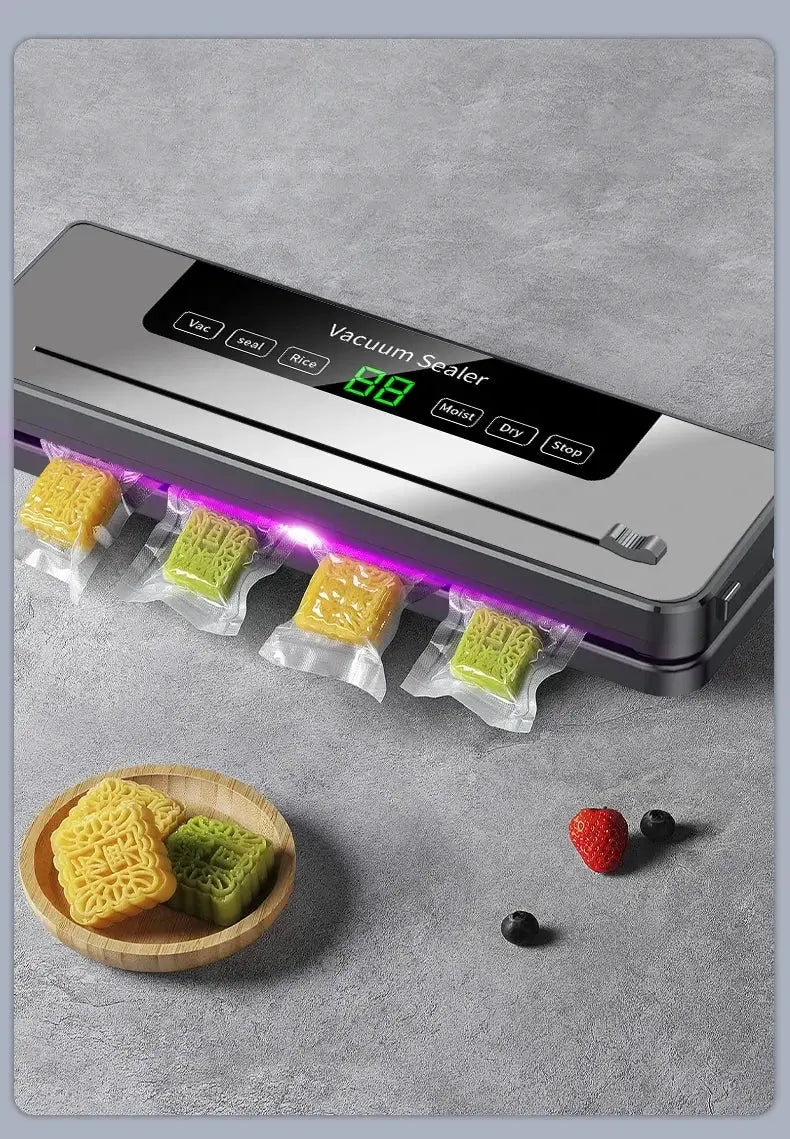 High Quality Professional Home Kitchen Vacuum Sealer Machine Easy Use with Cutter Hot Sale for Household RV Battery Power Source luxecrown.co.uk