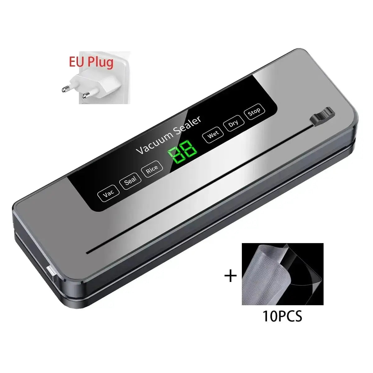 High Quality Professional Home Kitchen Vacuum Sealer Machine Easy Use with Cutter Hot Sale for Household RV Battery Power Source luxecrown.co.uk