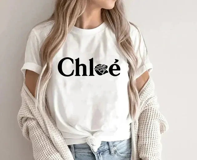 High Quality T-shirt 2024 Summer Luxury Brand Alphabet Print T-shirt Women's Fashion Graphic Women's Top Street Women's Shirt Streetsharks