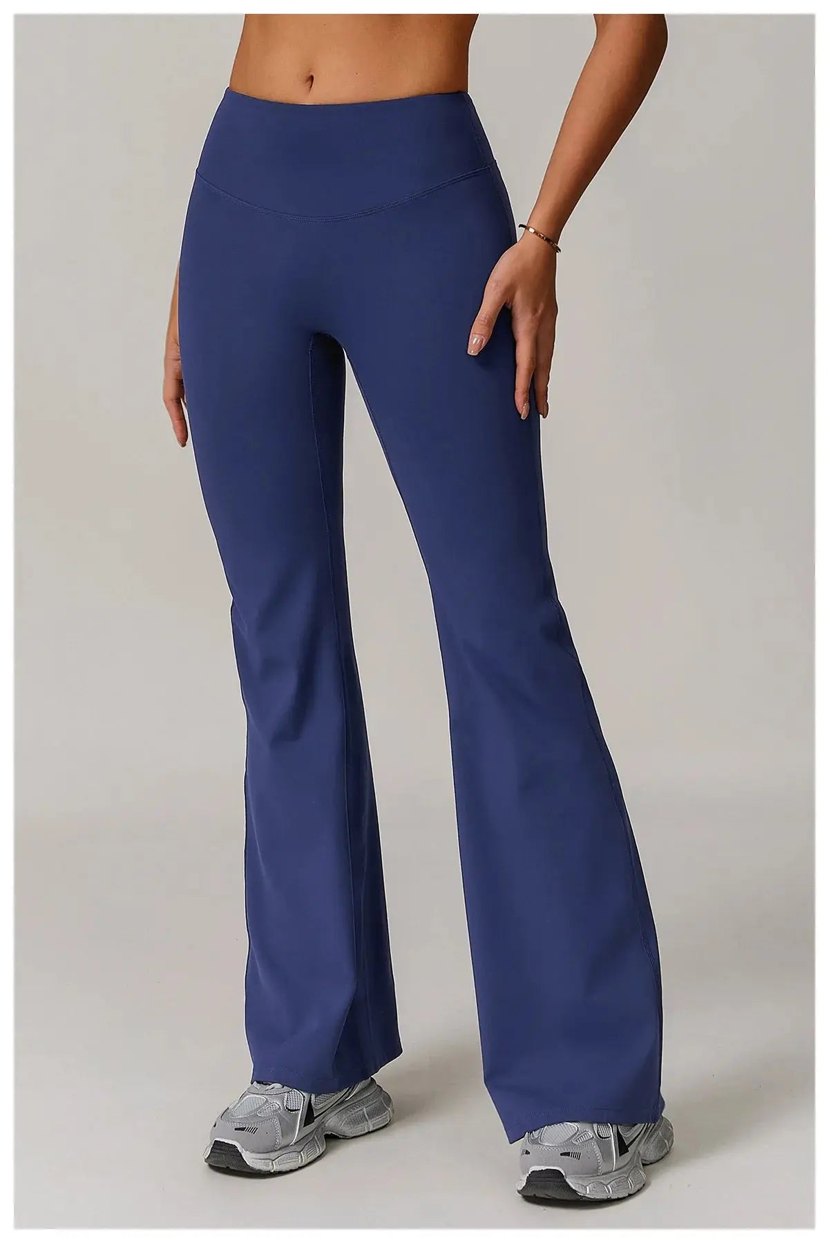 High Waist Wide Leg Pants Leggings Women Tights Fitness Bell-bottoms Yoga Elastic Leggings Push Up Gym Workout Flared Pants luxecrown.co.uk