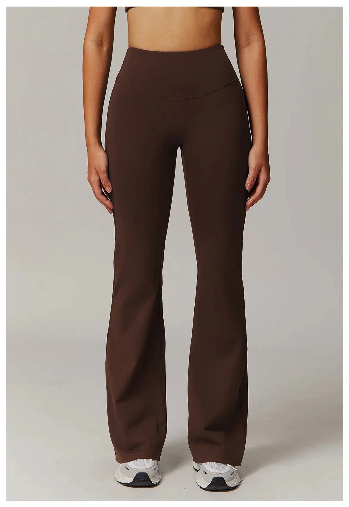 High Waist Wide Leg Pants Leggings Women Tights Fitness Bell-bottoms Yoga Elastic Leggings Push Up Gym Workout Flared Pants luxecrown.co.uk