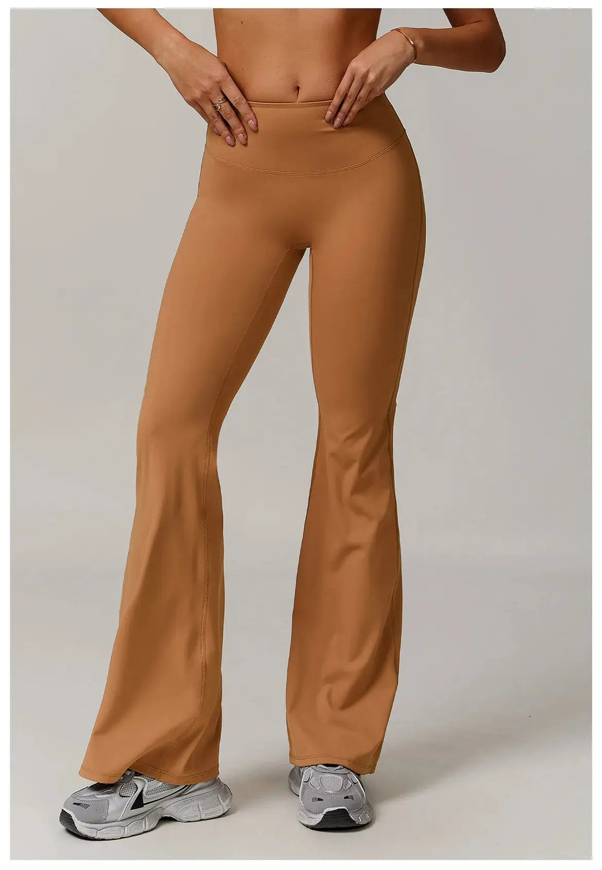 High Waist Wide Leg Pants Leggings Women Tights Fitness Bell-bottoms Yoga Elastic Leggings Push Up Gym Workout Flared Pants luxecrown.co.uk