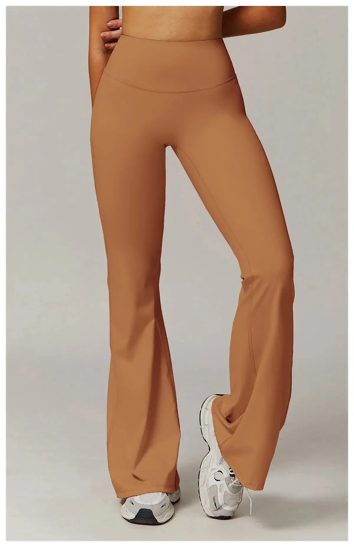 High Waist Wide Leg Pants Leggings Women Tights Fitness Bell-bottoms Yoga Elastic Leggings Push Up Gym Workout Flared Pants luxecrown.co.uk