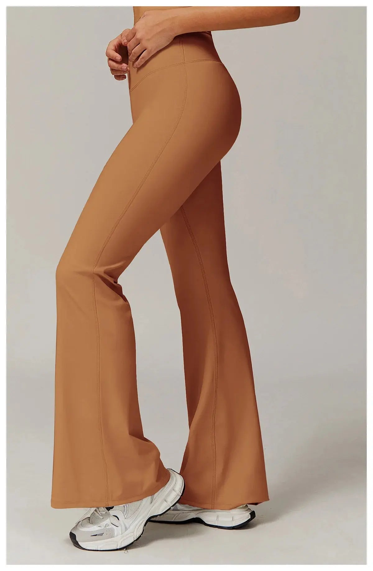 High Waist Wide Leg Pants Leggings Women Tights Fitness Bell-bottoms Yoga Elastic Leggings Push Up Gym Workout Flared Pants luxecrown.co.uk