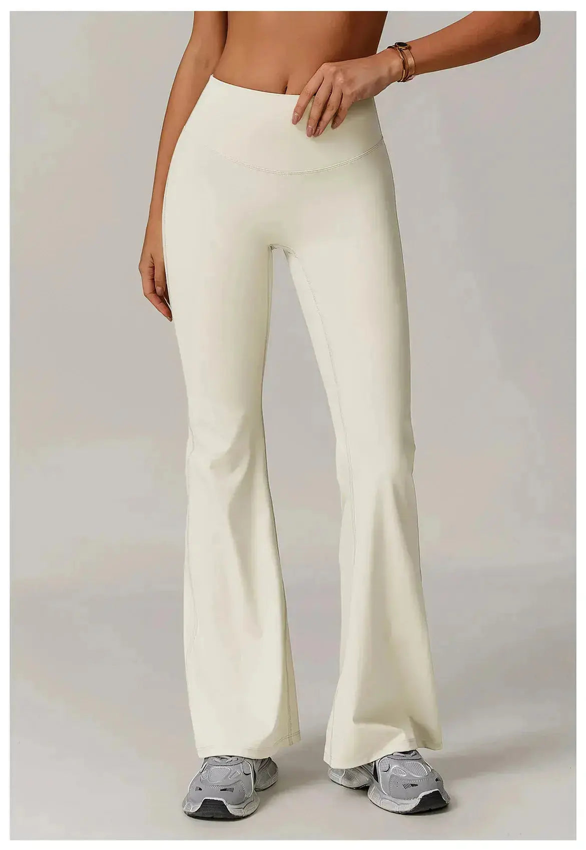 High Waist Wide Leg Pants Leggings Women Tights Fitness Bell-bottoms Yoga Elastic Leggings Push Up Gym Workout Flared Pants luxecrown.co.uk