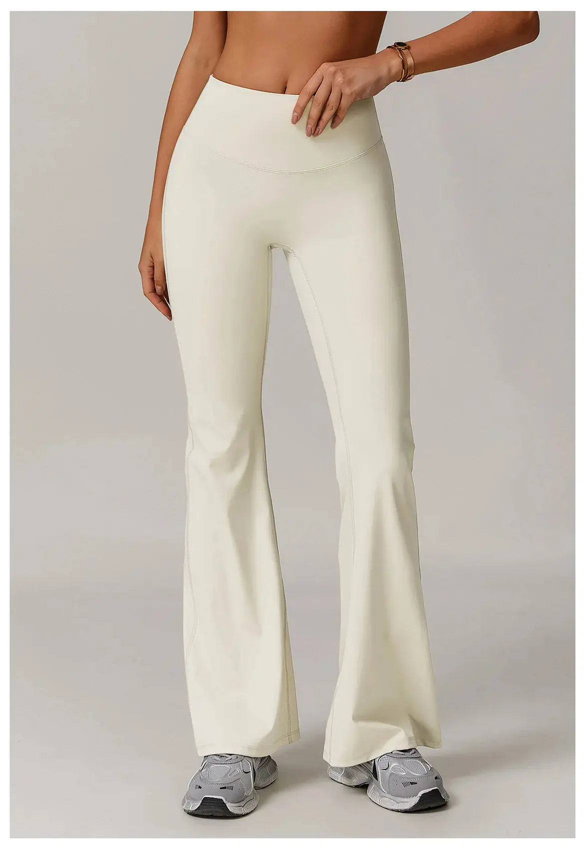 High Waist Wide Leg Pants Leggings Women Tights Fitness Bell-bottoms Yoga Elastic Leggings Push Up Gym Workout Flared Pants luxecrown.co.uk