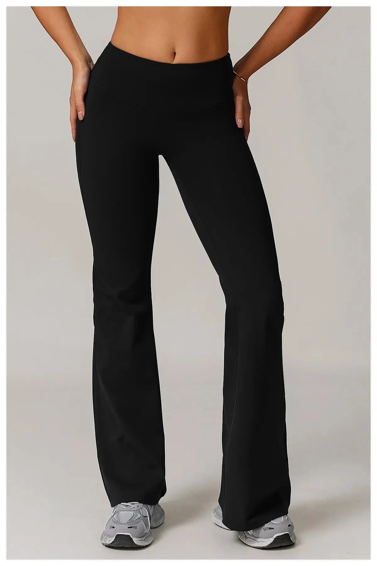High Waist Wide Leg Pants Leggings Women Tights Fitness Bell-bottoms Yoga Elastic Leggings Push Up Gym Workout Flared Pants luxecrown.co.uk
